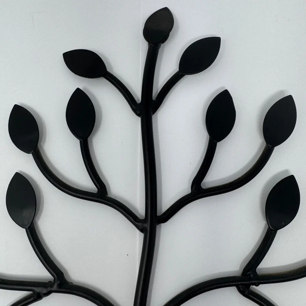 Metal Tree‎ Wall Coat Hook Decorative Entryway Key Holder Rack Black